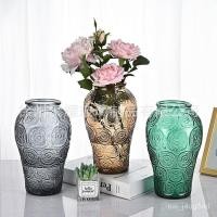 ราคา สไตล์ยุโรปนูนแจกันแก้วโบราณสำนักงานห้องนั่งเล่นศิลปะการตกแต่งพืชสีเขียวการจัดดอกไม้ LQIT (26502866573)