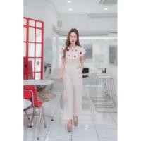 ราคา ชุดเซ็ทขายาวแต่งดอก3Dงานป้าย (24577477227)