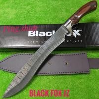 ราคา มีด มีดพก มีดเดินป่า มีดพกใบตาย มีดพกเดินป่า Black Fox รุ่น JZ ใบลายดามัสกัสด้ามไม้ (22672667889)