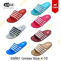 ราคา พร้อมส่งรุ่นยอดนิยม Adda 55R01-W1/W2/M1 4 เส้น แท้% รองเท้าแตะ Unisex Adda ไซส์ 4-1 (9218151421)
