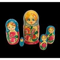 ราคา ตุ๊กตาไม้แม่ลูกดก งานฝีมือรัสเซีย ของฝาก ของเล่น ตกแต่งบ้าน 5 ชั้น (23457532470)