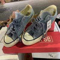 ราคา รองเท้าผ้าใบคอนเวิสแท้ สีฟ้าคราม รองเท้าผ้าใบconverse ผ้าใบ size 37.5 (5914248884)