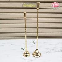 ราคา เชิงเทียนชนวน ที่ต่อเทียนชนวน ทองเหลือง ขนาด14นิ้ว/16นิ้ว (((ราคา/อัน))) (22542341328)