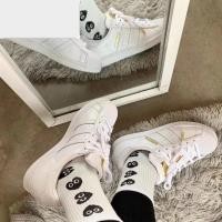 ราคา UUS8 Adidas superstar Shell Head All White Black Gold Label Red Yellow Blue Clover Men Women's Casu (24355337944)