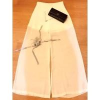 ราคา กางเกงขายาวเอวสูงผ้าชีฟอง (16857956236)