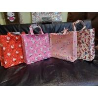 ราคา กระเป๋าผ้าเคลือบกันน้ำ มีซิป มีช่องหน้า-หลัง ใส่ A4ได้ (7863946898)