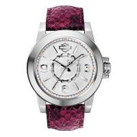 ราคา นาฬิกา HARLEY DAVIDSON WOMEN'S 76L172 QUARTZ SILVER DIAL STAINLESS STEEL FUCHSIA TEXTURED LEATHER STRAP WATCH 40 MM พร้อ (28010447995)
