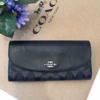 ราคา Coach Slim Envelope Wallet In Signature Canvas F54022 SVDK6 (1900875409)