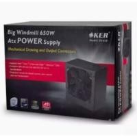 ราคา OKER Power Supply 650W รุ่น EB-650 มีกำลังไฟฟ้า 650 วัตต์ รองรับการใช้งานCPU Intel Core 2 Duo, AMD Phenom (7938664460)