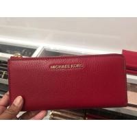ราคา กระเป๋าสตางค์ MK สีแดงใบยาวซิปรอบ (1954709115)