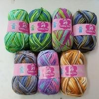 ราคา ไหมพรมเส้นใหญ่ ไหมพรมถัก ไหมพรมขนสำลี ขนาดเส้น 3 มิล น้ำหนัก 100 กรัม ยี่ห้อ NP สีทูโทน สีเหลือบ (28103754456)