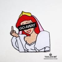 ราคา ตัวรีดติดเสื้อ ลาย เจ้าหญิง งานปัก ตลก กวนๆ ขำๆ Princess Patch wop DIY ตัวรีด อาร์ม ติดเสื้อ ตัวรีดเจ้าหญิง ชูนิ้วกลาง (3756402330)