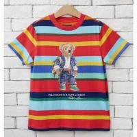 ราคา POLO RALPH LAUREN KIDS POLO BEAR STRIPED COOTON JERSEY T-SHIRT (27961389294)