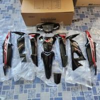 ราคา ชุดสี wave100s u box สีดำล้วน รุ่นดิส เฟรมรถ เวฟ100s ปี2005 - 2008 เวฟ100 ยูบ็อค พร้อมติดลาย wave125i สีแดง (27250664461)