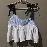 ราคา เสื้อสายเดี่ยวผูกไหล่เอง สาวอวบ (2504858369)