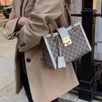 ราคา 100% Genuine/ Gucci /Padlock Shoulder Bag/Tote Bag/Canvas Bag/Lock Bag (18592755642)