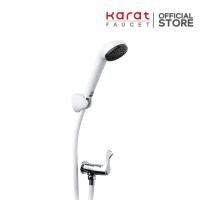 ราคา Karat Faucet ก๊อกเดี่ยวติดผนัง พร้อมฝักบัว สีขาว รุ่น EC-03-476B-11 (3576045751)