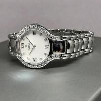 ราคา นาฬิกามือสอง EBEL Beluga Diamond Quartz ขนาด 27mm หน้าปัดมุขแท้ประดับเพชรแท้ที่หลักเวลา 8 เม็ด สลับเลขโรมันเงินเงา (3342355529)