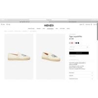 ราคา รองเท้า kenzo espadrillers size 39 แท้มือสอง (4432609906)