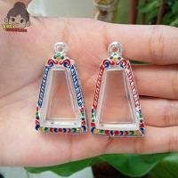 ราคา กรอบพระผงสุพรรณ กรอบพระเงินผสมลงยา | กว้าง2.0*สูง3.0ซม.(ขนาดจอกระจก) (24804843124)