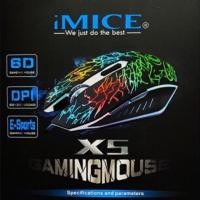ราคา เมาส์เกมมิ่ง iMICE X5 Gaming Mouse 2400DPI Adjustable Optical Programmable Gaming(สีดำ) (3933779626)