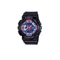 ราคา Casio baby-g นาฬิกาข้อมือผู้หญิง สายเรซิ่น รุ่น Baby-G BA-112-1ADR - Black (228208)
