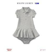 ราคา RALPH LAUREN COTTON POLO DRESS & BLOOMER 12M (1067919366)