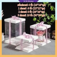ราคา กล่องเค้กใสทรงสูง ฐานสีขาว กล่องเค้กบาร์บี้ กล่องเค้กคุ๊กตา ฝาใส ฐานสีขาว กล่องเค้ก 6นิ้ว/8นิ้ว/10นิ้ว กล่องเค้กใส (24509327378)