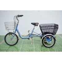 ราคา จักรยานสามล้อญี่ปุ่น - ล้อ 18 / 16 นิ้ว - มีเกียร์ - อลูมิเนียม - Bridgestone - สีฟ้า [จักรยานมือสอง] (23522549913)