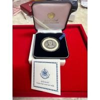 ราคา เหรียญที่ระลึก เนื่องในวโรกาส ครบ 50 ปี บรมราชาภิเษก เนื้อเงินรมดำพ่นทราย (หายากมาก) (24468782548)