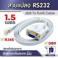 ราคา สายแปลง DB9 Serial RS232 to RJ45 Cat5 Ethernet Console Rollover Cable for Cisco ความยาว 1.5เมตร (25467581361)