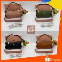 ราคา กระเป๋าสะพายข้าง #N57Coach ทรงพอช สีเรียบ 9นิ้ว กระเป๋าสะพายข้างผู้หญิง กระเป๋าช้อปปิ้ง (14102485529)