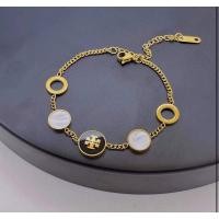 ราคา สร้อยข้อมือ tory burch สร้อยข้อมือแสตนเลสชุบทองแท้100% ประบขนาดได้ตามข้อมือ วัสดุคุณภาพดี ไม่ลอก ไม่ดำ (8563812078)