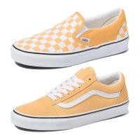 ราคา Vans รองเท้าผ้าใบ Classic Slip-On Checkerboard / Old Skool | Flax/True White (2รุ่น) (10885905886)