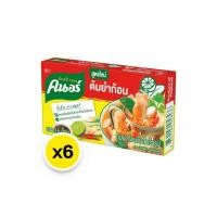 ราคา คนอร์ ซุปก้อน ต้มยำก้อน กึ่งสำเร็จรูป 72กรัม (6ก้อน) (16796342115)