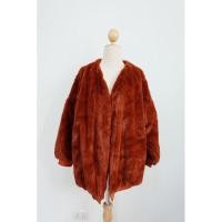 ราคา เสื้อคลุมกันหนาวขนเทียมสีส้มอิฐ (5846977771)