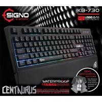 ราคา SIGNO KB-730 CENTAURUS KEYBOARD (คีย์บอร์ด) (SEMI MECHANICAL) (RGB LED) (13717569020)