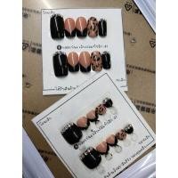 ราคา เล็บปลอมพร้อมติดแถมฟรีกาวตะไบเซตมือเท้าลายเสือ (8890426630)