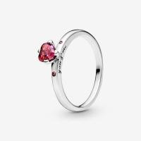 ราคา (พร้อมส่ง)*New*Pandora Sparkling Red Heart Ring (20072372879)