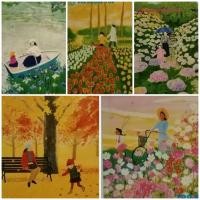 ราคา บัตรเติมเงิน การ์ดเติมเงิน " Set : ภาพสีน้ำ ภาพธรรมชาติ : 5 ใบ " บัตรโทรศัพท์ใช้แล้ว (ของสะสม) ของมือสอง (4394830802)