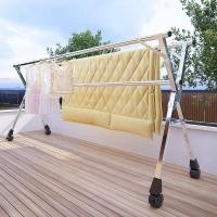 ราคา ราวตากผ้า พับได้ 304 สแตนเลสรุ่น พับเก็บง่าย ยืดหดได้ ราวตากผ้า ราวตากผ้าพับได้ ราวตากผ้าตัว X Drying Rack (24634306015)