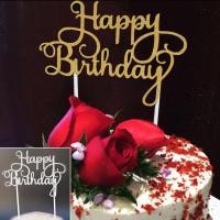 ราคา ป้ายปักเค้ก ป้ายปักเค้กวันเกิด ป้ายปักเค้ก Happy Birthday ป้ายเค้ก ป้ายธง Happy Birthday สําหรับตกแต่งคัพเค้ก (8732104412)