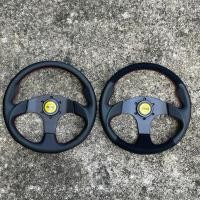 ราคา Steering wheel MOMO พวงมาลัย MoMo หนังแท้/หนังกลับ พร้อมอุปกรณ์ ขนาด 12.5”นิ้ว (25010487908)