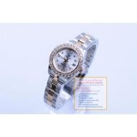 ราคา Royal Crown นาฬิกาข้อมือสุภาพสตรี ประดับเพชร cz อย่างดี สายสแตนเลส รุ่น 3662L-CZ (Pink Gold/Silver) (2764711678)