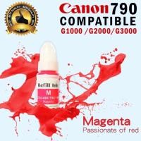 ราคา หมึกเติมเทียบเท่า Canon GI-790 M แดงอมม่วง สำหรับรุ่น PIXMA G1000 / PIXMA G2000 / PIXMA G3000 (446787615)
