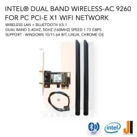 ราคา Intel® Wireless-AC 9260 card for PC PCI-e wireless lan + bluetooth v.5.1 dual band (ของใหม่มีการรับประกัน) (20977705251)