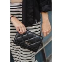 ราคา ELLE BAG | กระเป๋าสะพายข้างผู้หญิงทรง QUITING หนังวัวแท้ สายสะพายโซ่ ต่อด้วยหนังวัวแท้ สามารถถอดออกได้ | EWH161 (12699124852)