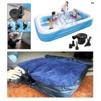 ราคา เครื่องสูบลม สำหรับใช้ไฟบ้าน เป่าลมสระน้ำยาง ห่วงยาง AC Electric Air Pump ปั๊มลมไฟฟ้า สูบลมเข้าและปล่อยลมออก พกพาสะดวก (1560682063)