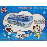 ราคา สระน้ำเป่าลม แบบมีกันลื่นพร้อมพนักพิงหัว ขนาด 200*150*50 ซม. ลาย โดเรม่อน แบบใหม่ล่าสุด ( แถมฟรีสูบลมไฟฟ้า ) (992496234)