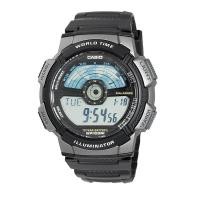 ราคา Casio Standard นาฬิกาข้อมือผู้ชาย สายเรซิ่น รุ่น AE-1100W-1AVDF - สีดำ (63179186)